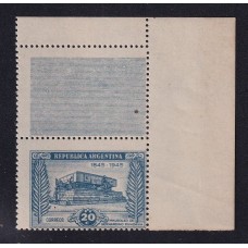 ARGENTINA 1945 GJ 925CA ESTAMPILLAS NUEVAS MINT VARIEDAD CON COMPLEMENTO U$ 5